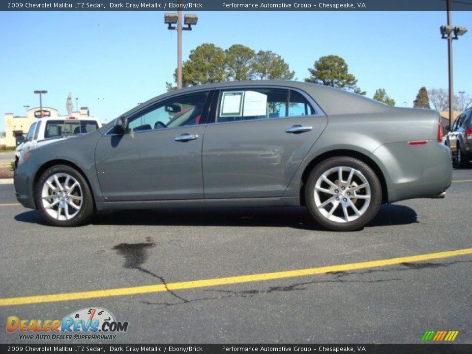 2009 Chevrolet Malibu LTZ Sedan Dark Gray Metallic / Ebony/Brick Photo #3