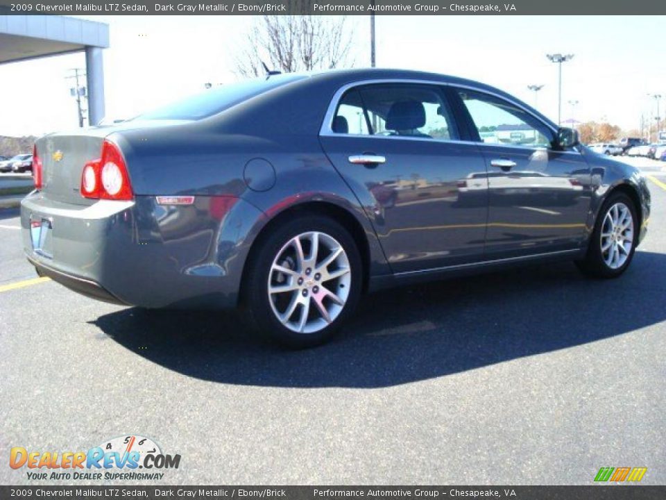 2009 Chevrolet Malibu LTZ Sedan Dark Gray Metallic / Ebony/Brick Photo #6
