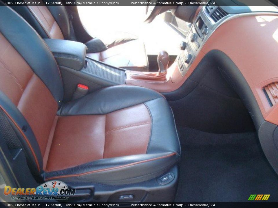 2009 Chevrolet Malibu LTZ Sedan Dark Gray Metallic / Ebony/Brick Photo #16