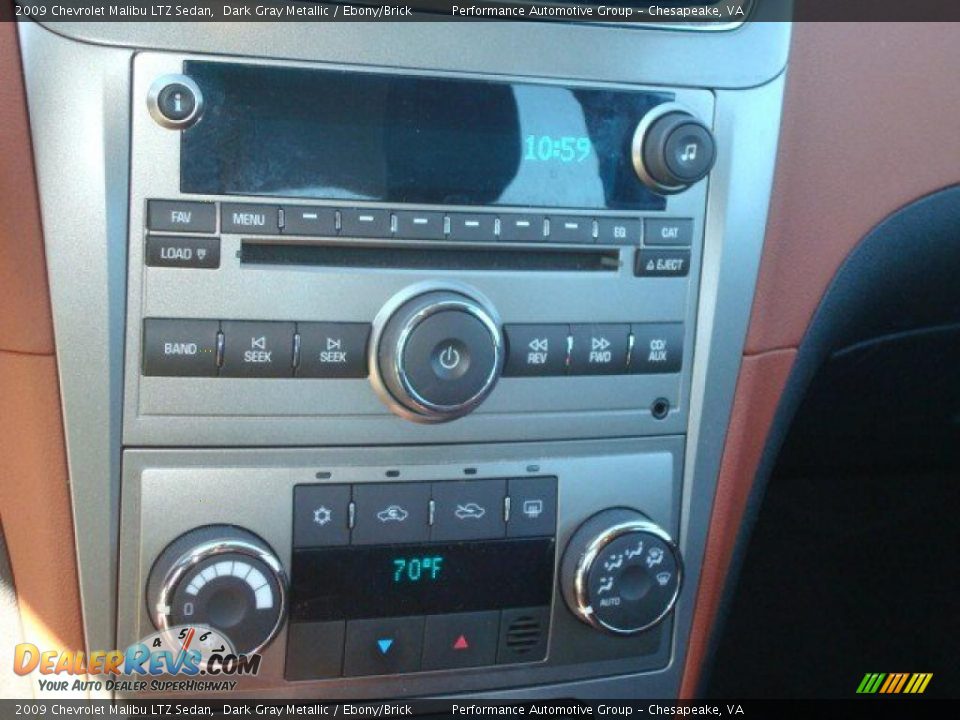 2009 Chevrolet Malibu LTZ Sedan Dark Gray Metallic / Ebony/Brick Photo #19
