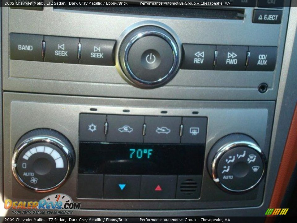 2009 Chevrolet Malibu LTZ Sedan Dark Gray Metallic / Ebony/Brick Photo #20