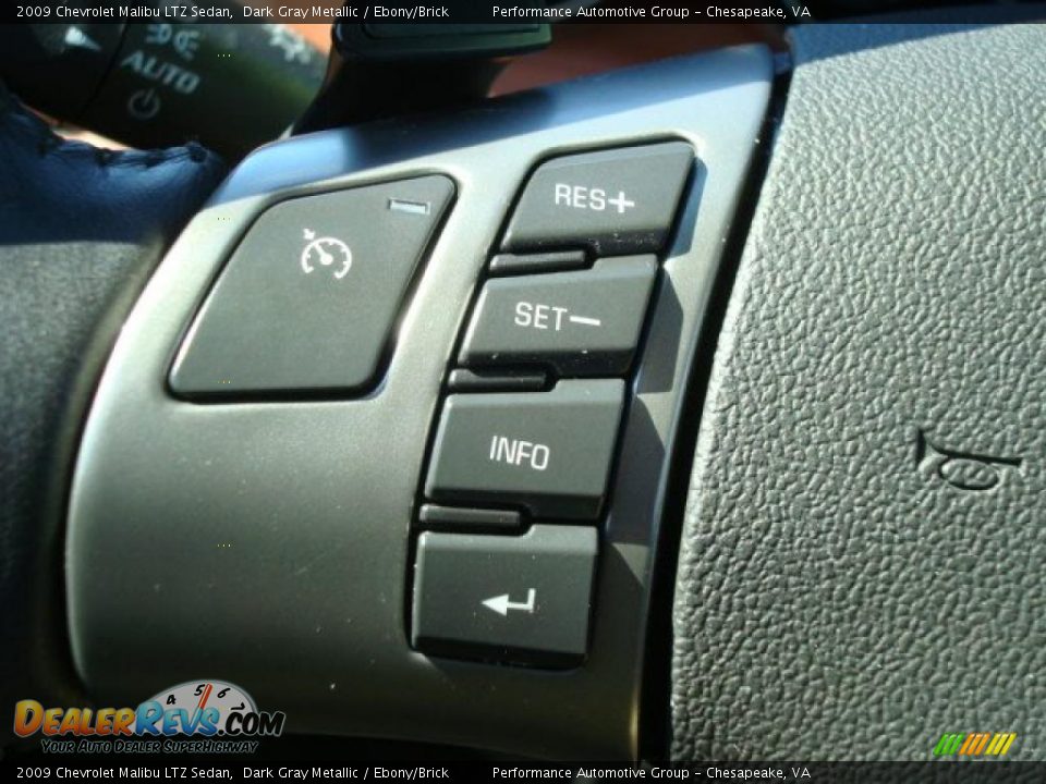 2009 Chevrolet Malibu LTZ Sedan Dark Gray Metallic / Ebony/Brick Photo #24