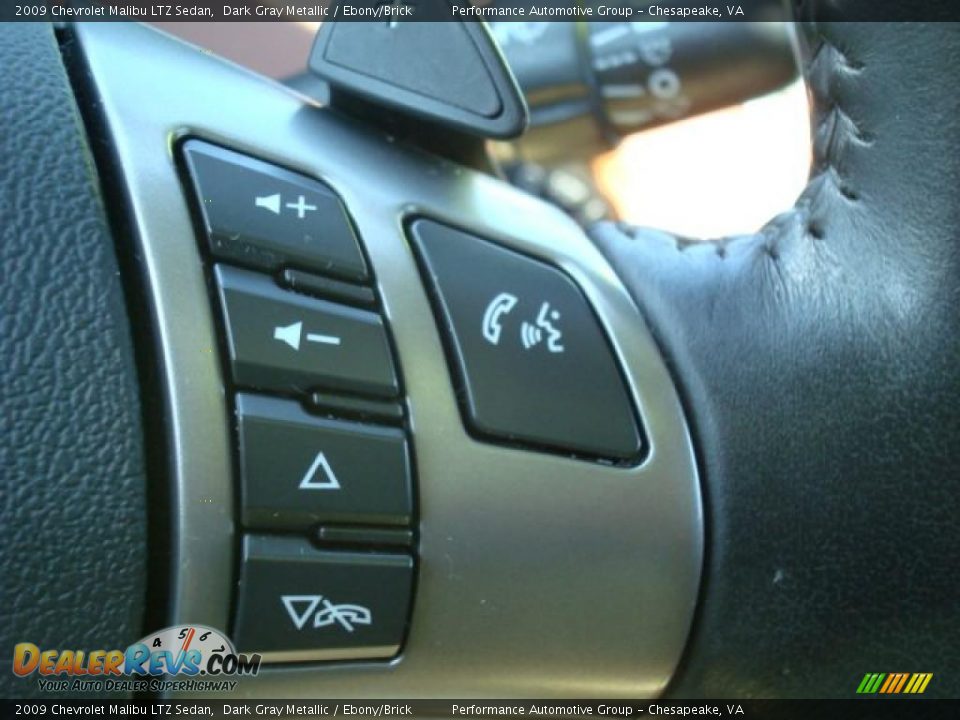 2009 Chevrolet Malibu LTZ Sedan Dark Gray Metallic / Ebony/Brick Photo #25