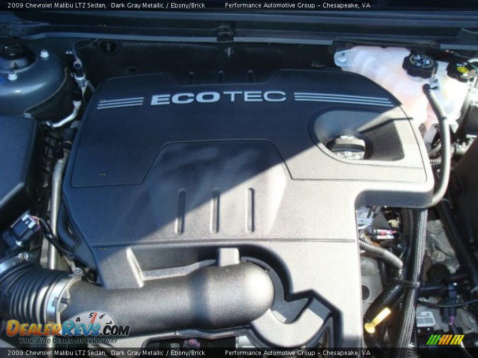 2009 Chevrolet Malibu LTZ Sedan Dark Gray Metallic / Ebony/Brick Photo #28