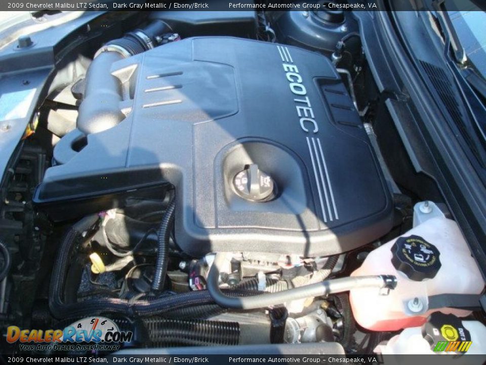 2009 Chevrolet Malibu LTZ Sedan Dark Gray Metallic / Ebony/Brick Photo #29