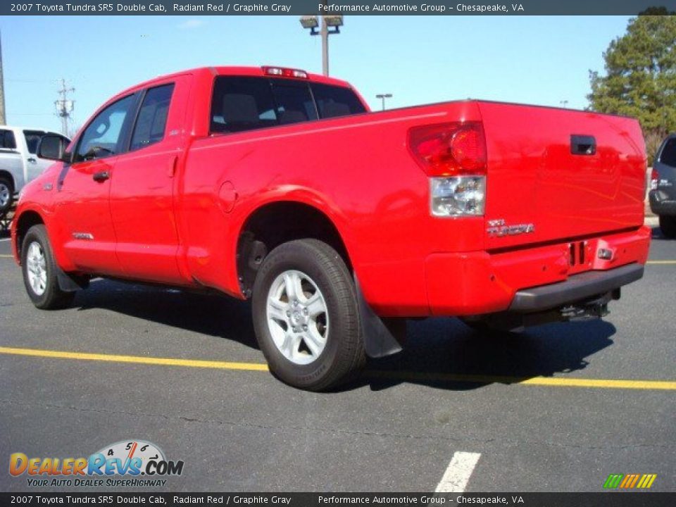 2007 Toyota Tundra SR5 Double Cab Radiant Red / Graphite Gray Photo #4