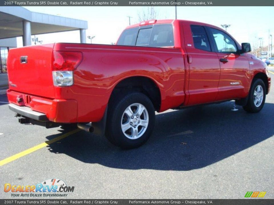 2007 Toyota Tundra SR5 Double Cab Radiant Red / Graphite Gray Photo #6