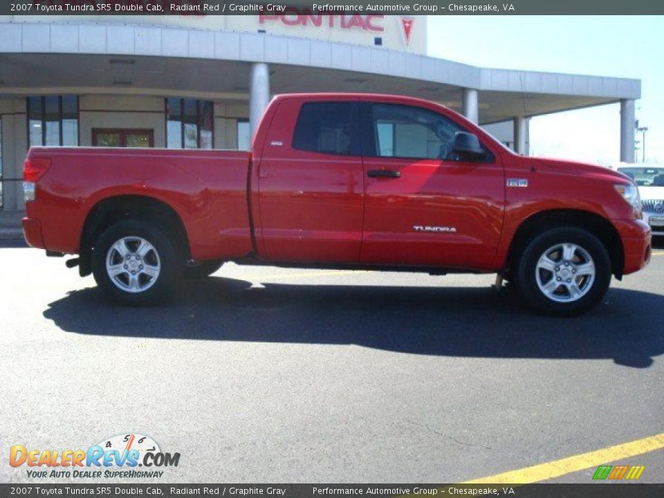 2007 Toyota Tundra SR5 Double Cab Radiant Red / Graphite Gray Photo #7