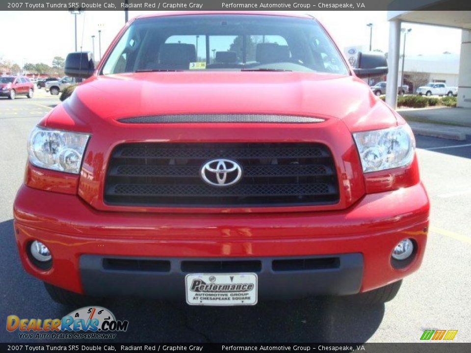 2007 Toyota Tundra SR5 Double Cab Radiant Red / Graphite Gray Photo #9