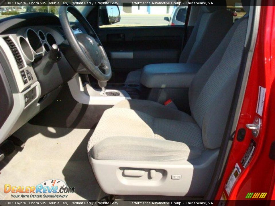 2007 Toyota Tundra SR5 Double Cab Radiant Red / Graphite Gray Photo #10