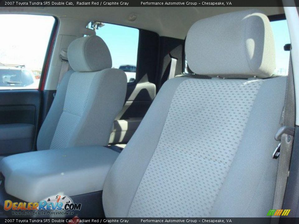 2007 Toyota Tundra SR5 Double Cab Radiant Red / Graphite Gray Photo #11