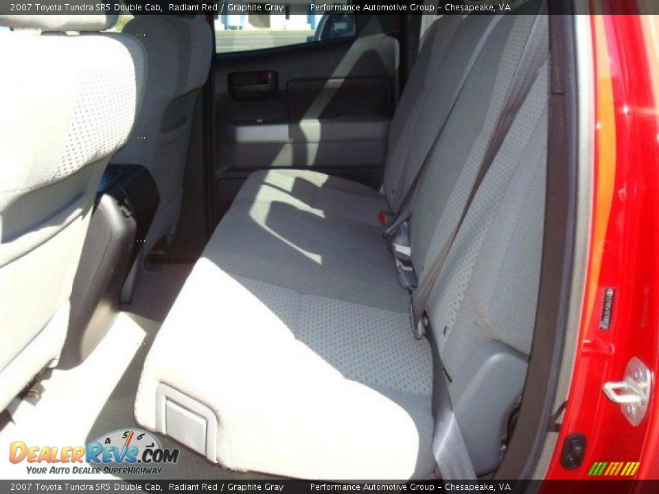 2007 Toyota Tundra SR5 Double Cab Radiant Red / Graphite Gray Photo #12