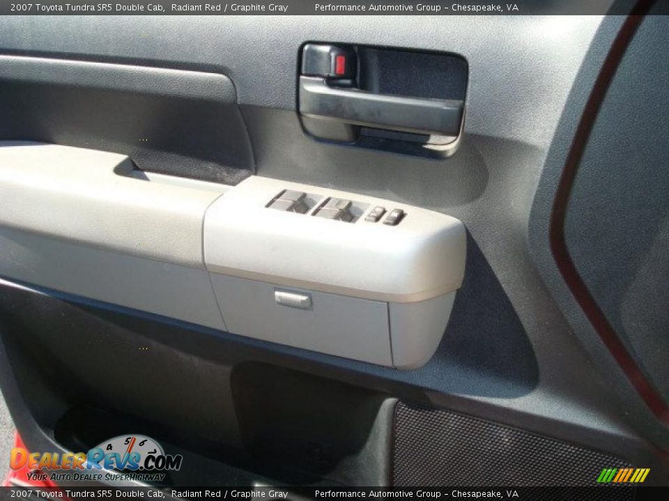 2007 Toyota Tundra SR5 Double Cab Radiant Red / Graphite Gray Photo #19