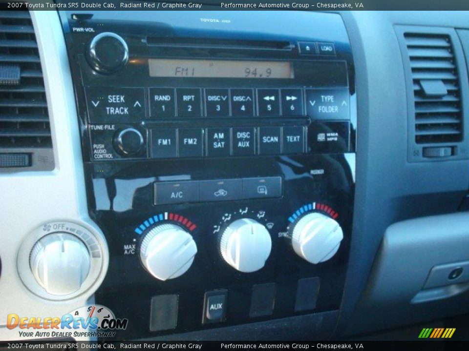 2007 Toyota Tundra SR5 Double Cab Radiant Red / Graphite Gray Photo #20