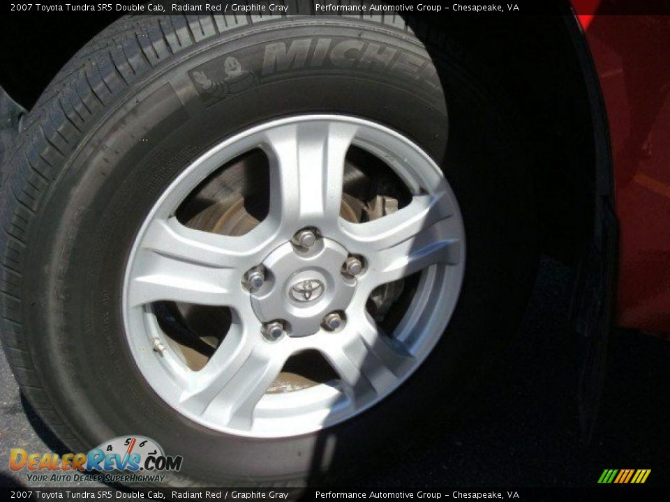 2007 Toyota Tundra SR5 Double Cab Radiant Red / Graphite Gray Photo #24