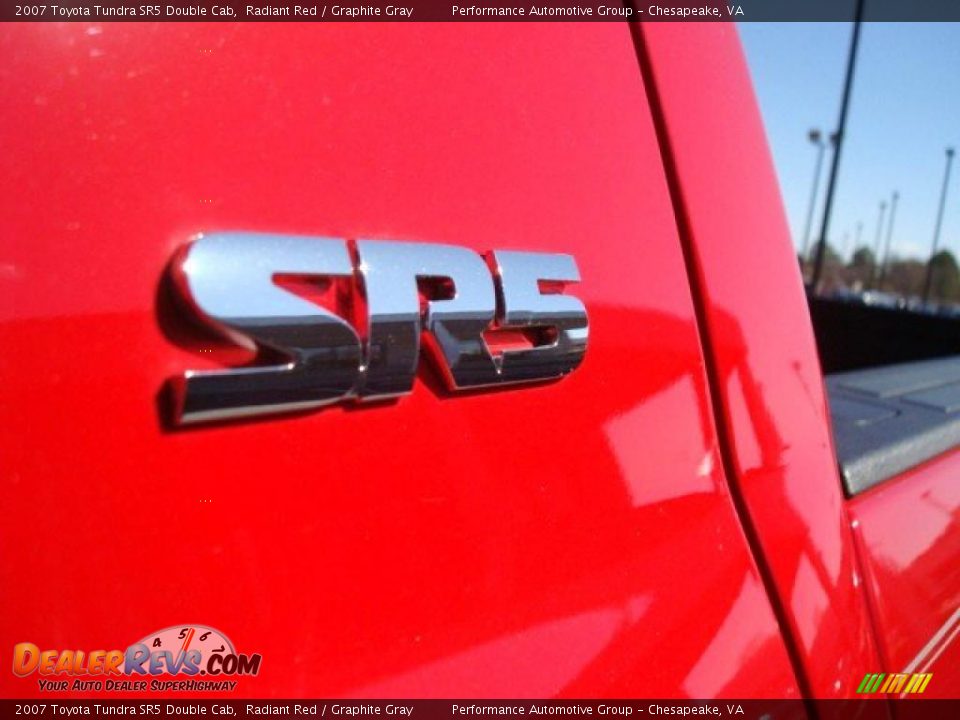 2007 Toyota Tundra SR5 Double Cab Radiant Red / Graphite Gray Photo #30