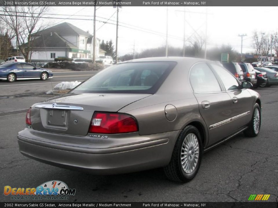 2002 Mercury Sable GS Sedan Arizona Beige Metallic / Medium Parchment Photo #3