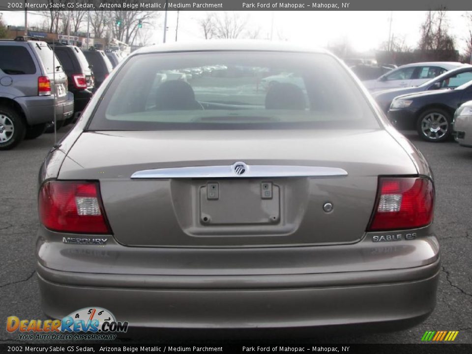 2002 Mercury Sable GS Sedan Arizona Beige Metallic / Medium Parchment Photo #18