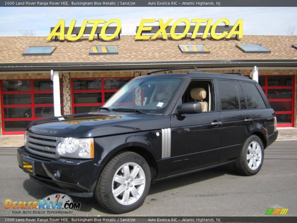 2006 Land Rover Range Rover HSE Buckingham Blue Metallic / Sand/Jet Photo #1