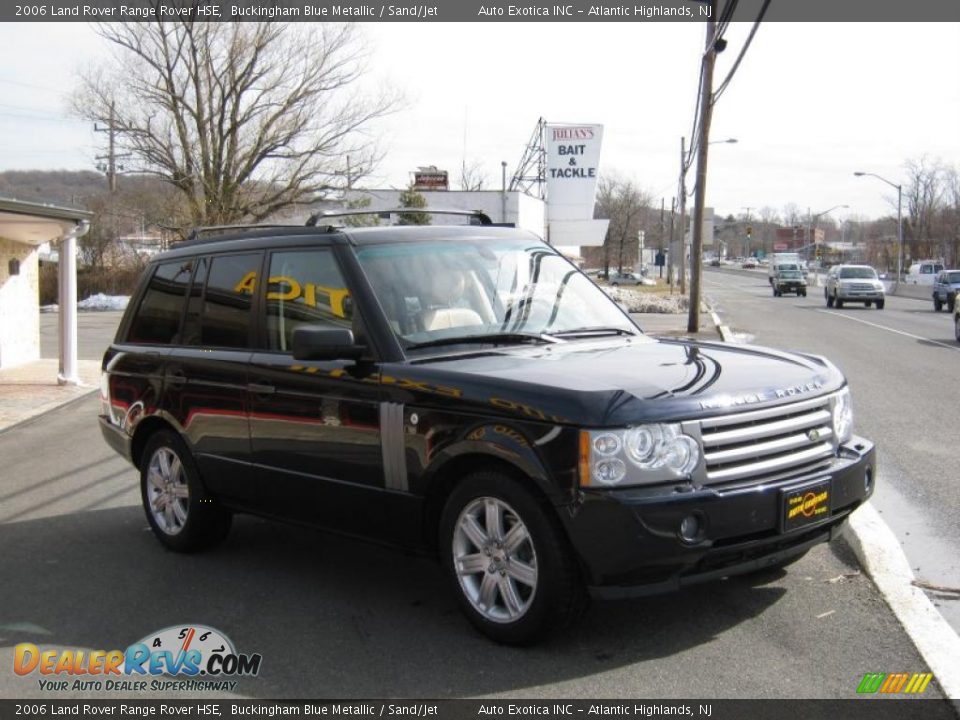 2006 Land Rover Range Rover HSE Buckingham Blue Metallic / Sand/Jet Photo #2