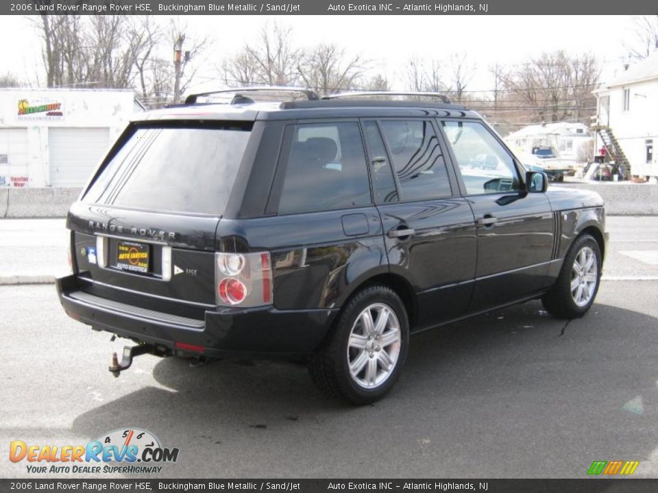 2006 Land Rover Range Rover HSE Buckingham Blue Metallic / Sand/Jet Photo #3
