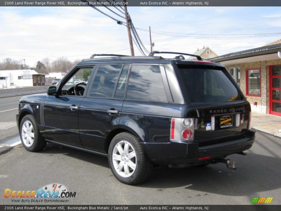 2006 Land Rover Range Rover HSE Buckingham Blue Metallic / Sand/Jet Photo #4