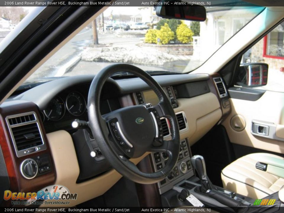 2006 Land Rover Range Rover HSE Buckingham Blue Metallic / Sand/Jet Photo #5