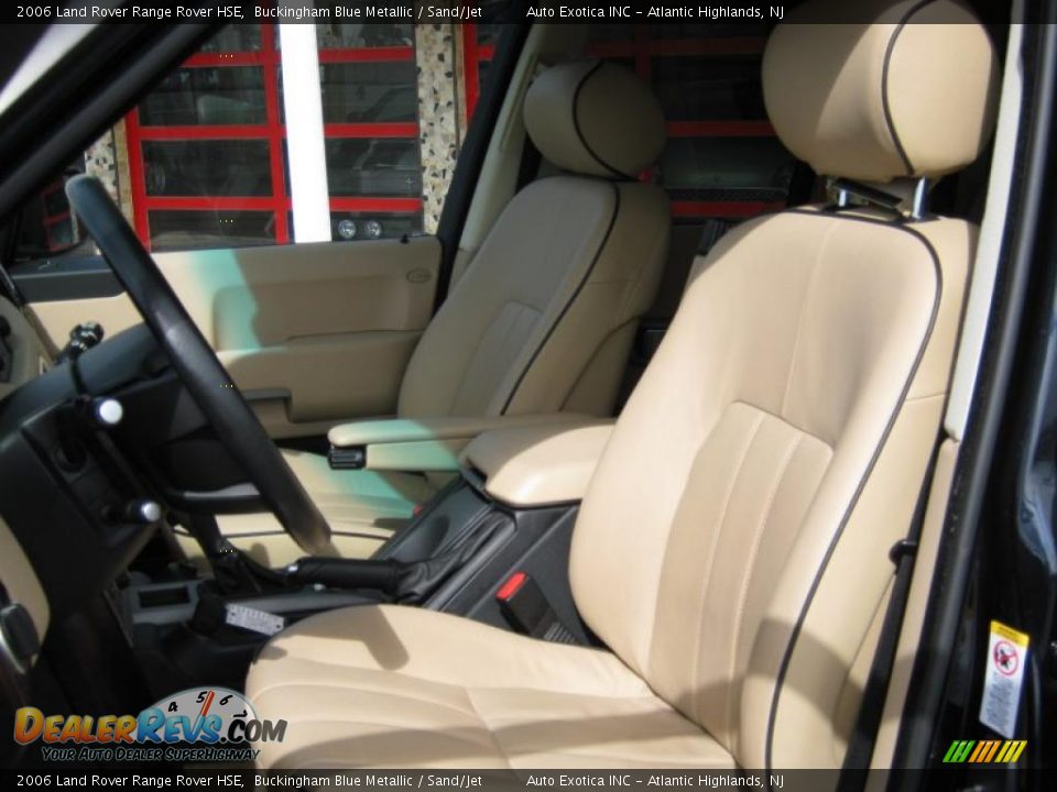 2006 Land Rover Range Rover HSE Buckingham Blue Metallic / Sand/Jet Photo #6