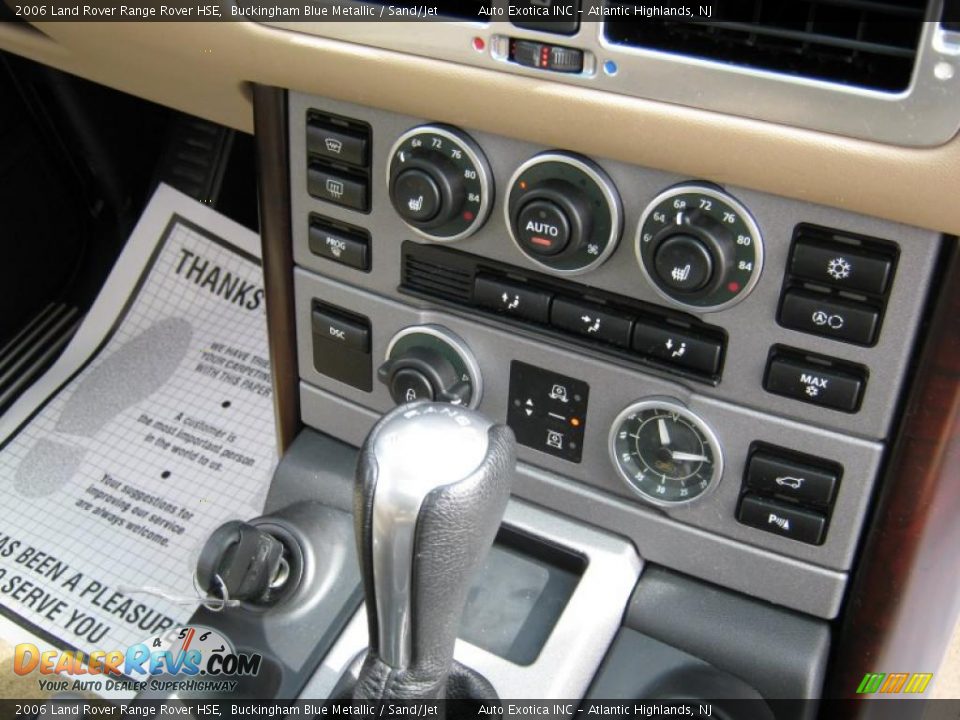 2006 Land Rover Range Rover HSE Buckingham Blue Metallic / Sand/Jet Photo #11