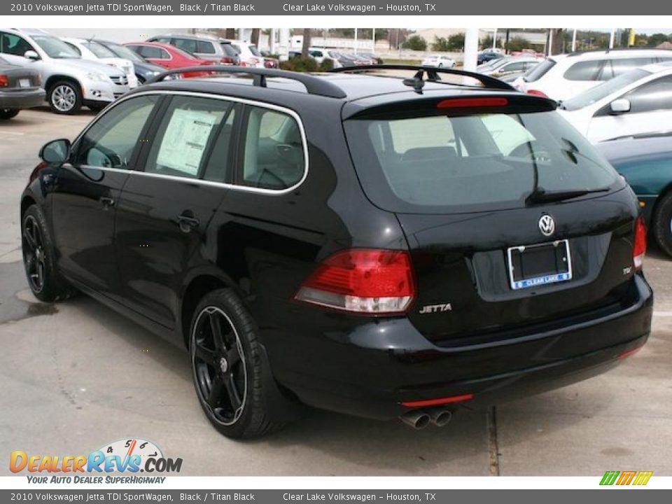 2010 Volkswagen Jetta TDI SportWagen Black / Titan Black Photo #2