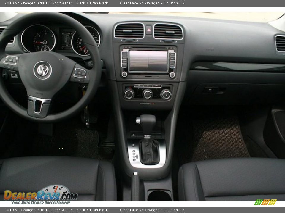 2010 Volkswagen Jetta TDI SportWagen Black / Titan Black Photo #6