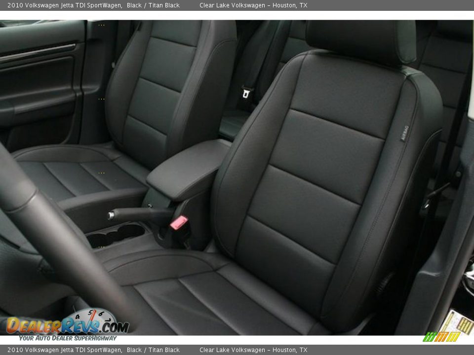 2010 Volkswagen Jetta TDI SportWagen Black / Titan Black Photo #7