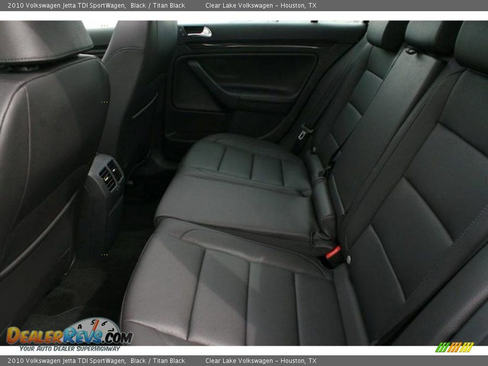 2010 Volkswagen Jetta TDI SportWagen Black / Titan Black Photo #8