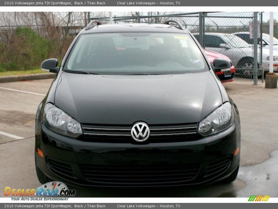 2010 Volkswagen Jetta TDI SportWagen Black / Titan Black Photo #10