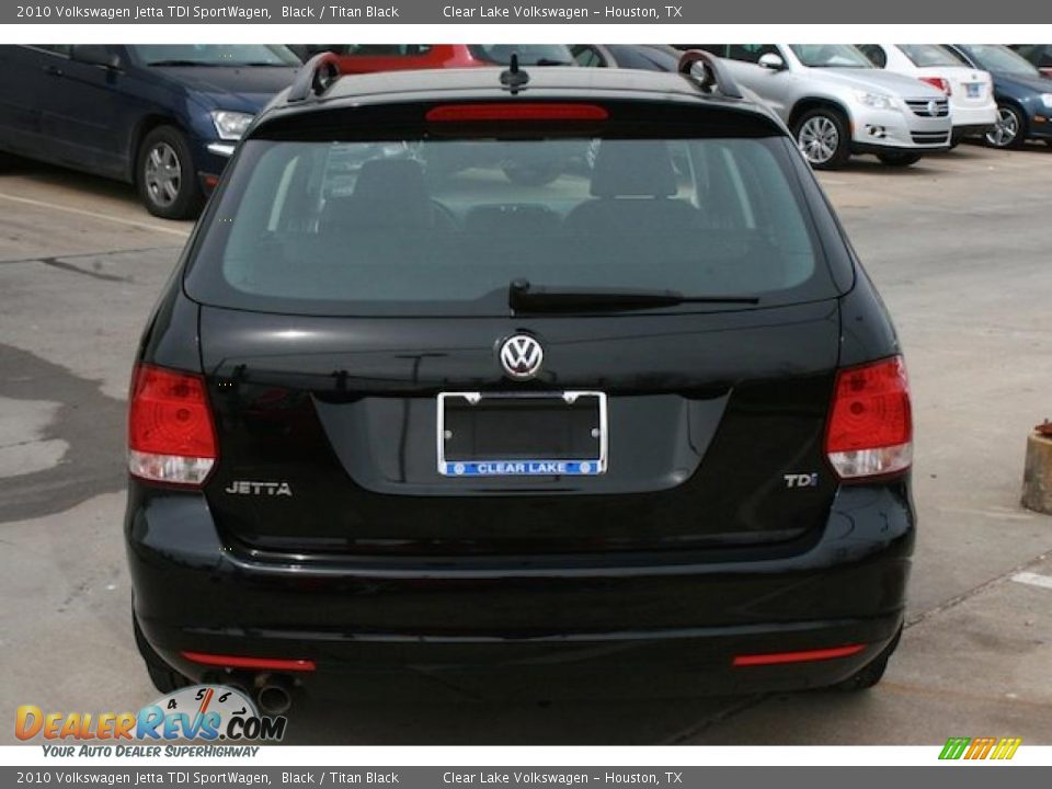 2010 Volkswagen Jetta TDI SportWagen Black / Titan Black Photo #13