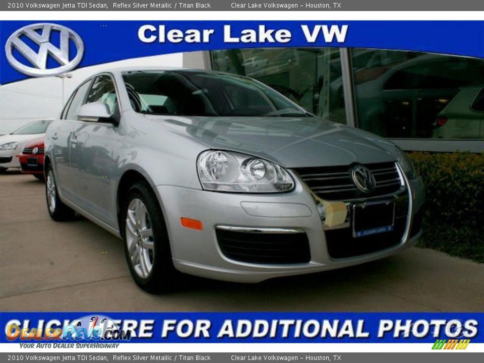 2010 Volkswagen Jetta TDI Sedan Reflex Silver Metallic / Titan Black Photo #1