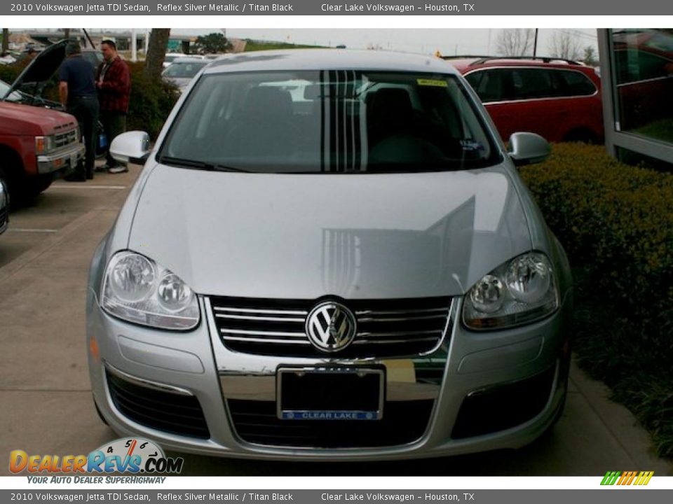 2010 Volkswagen Jetta TDI Sedan Reflex Silver Metallic / Titan Black Photo #4