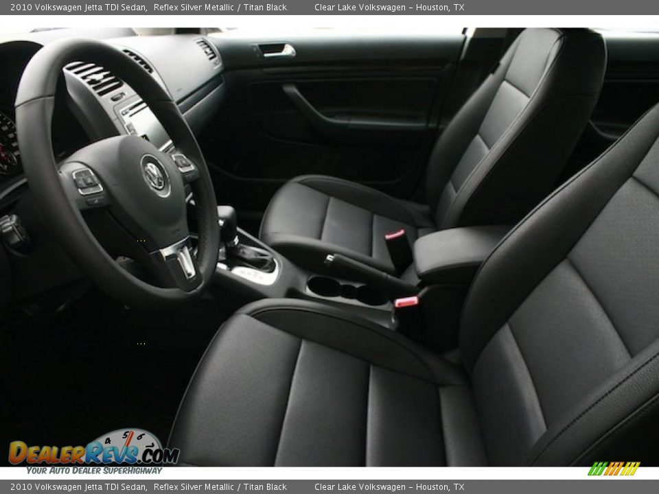 2010 Volkswagen Jetta TDI Sedan Reflex Silver Metallic / Titan Black Photo #5