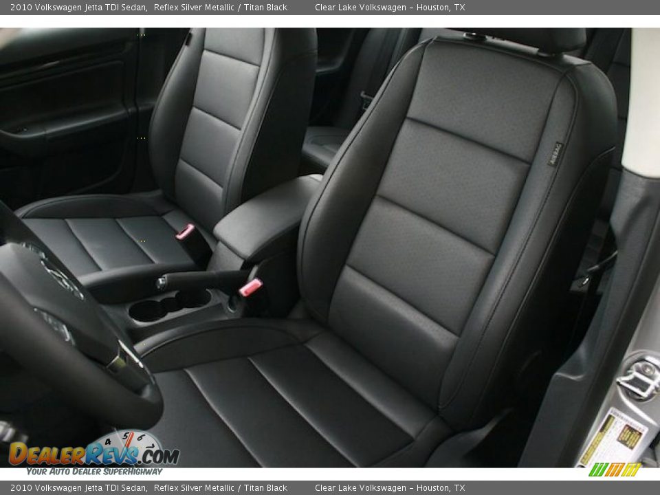 2010 Volkswagen Jetta TDI Sedan Reflex Silver Metallic / Titan Black Photo #7