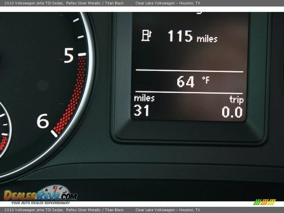 2010 Volkswagen Jetta TDI Sedan Reflex Silver Metallic / Titan Black Photo #20