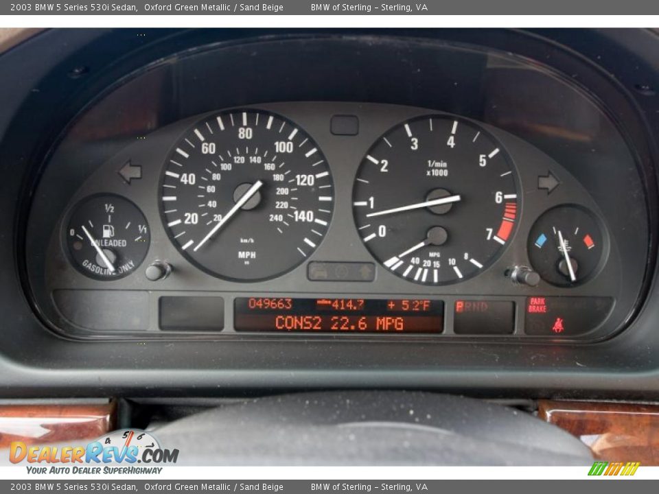 2003 BMW 5 Series 530i Sedan Oxford Green Metallic / Sand Beige Photo #1