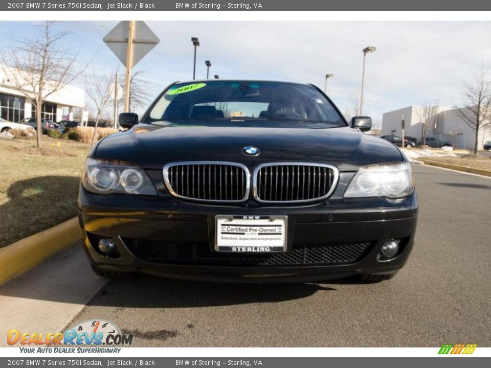 2007 BMW 7 Series 750i Sedan Jet Black / Black Photo #1
