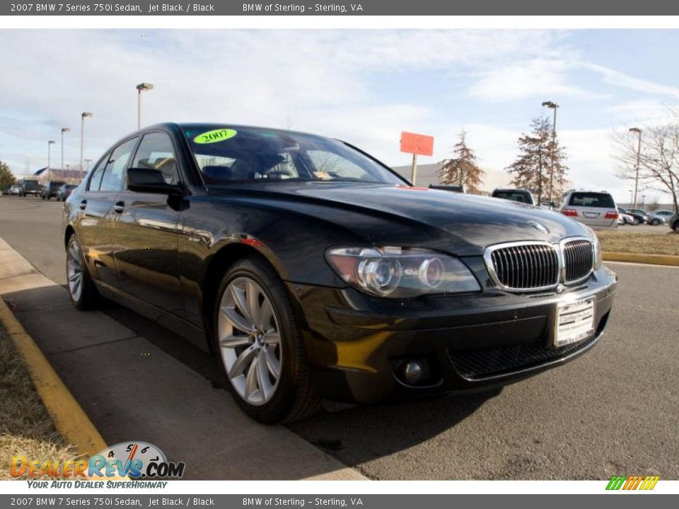 2007 BMW 7 Series 750i Sedan Jet Black / Black Photo #8