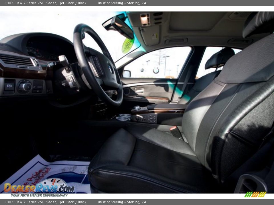 2007 BMW 7 Series 750i Sedan Jet Black / Black Photo #9