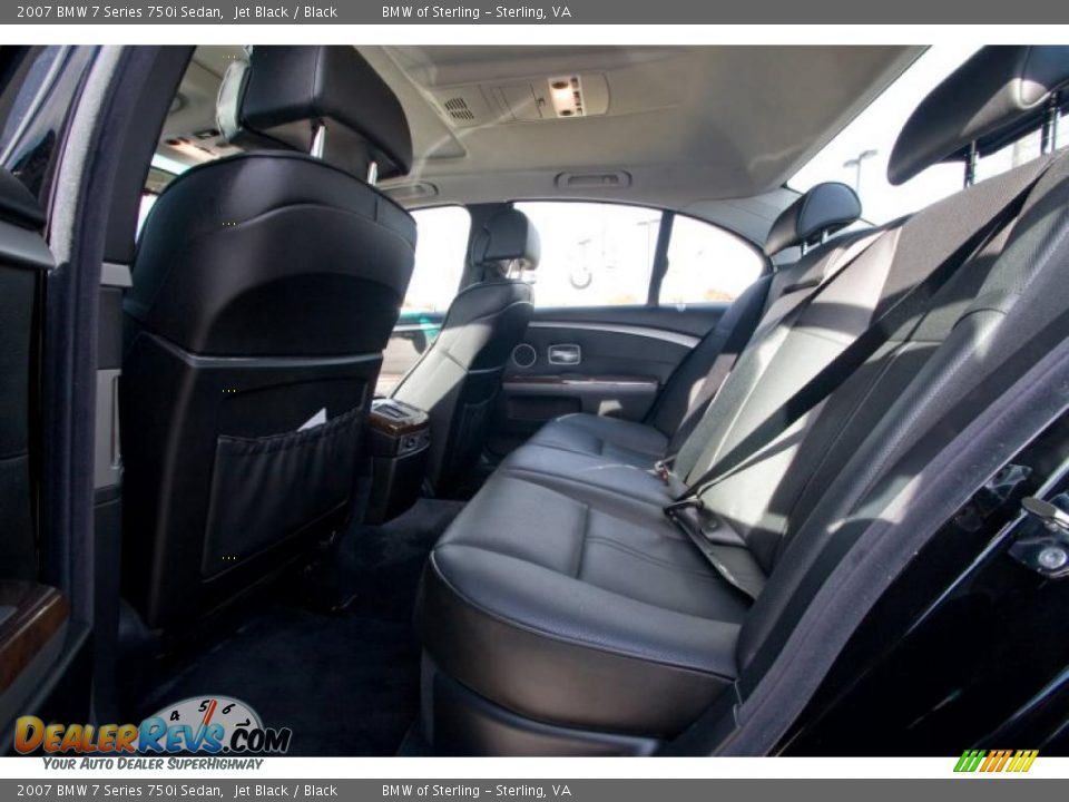 2007 BMW 7 Series 750i Sedan Jet Black / Black Photo #10