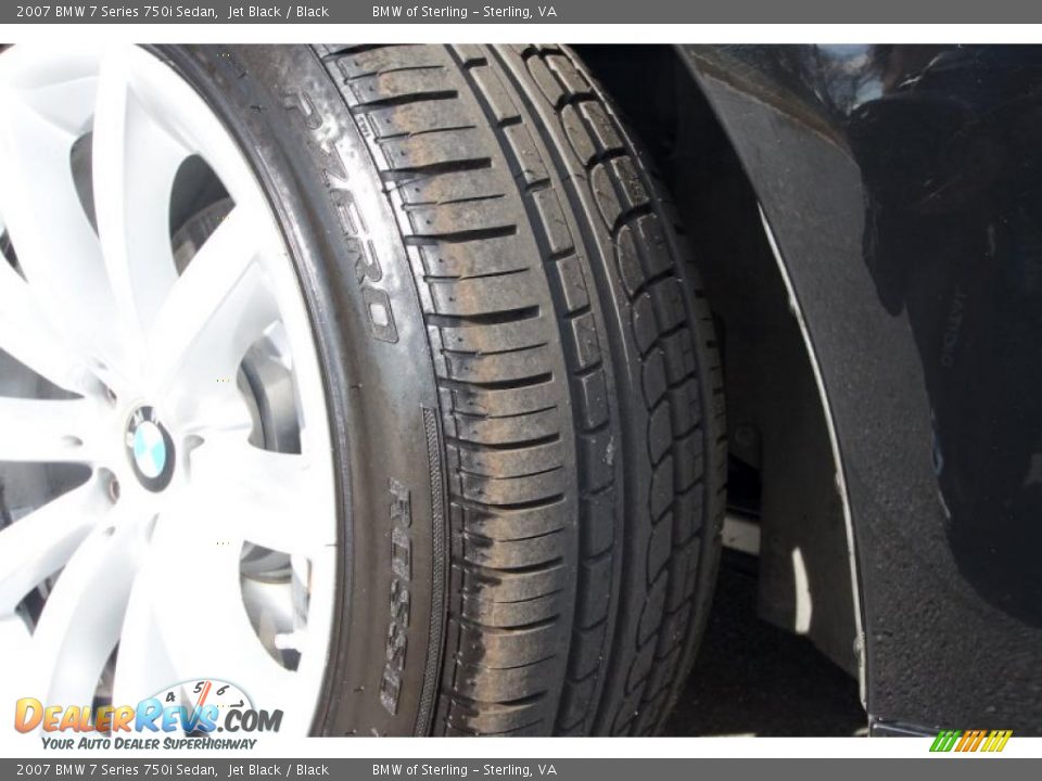 2007 BMW 7 Series 750i Sedan Jet Black / Black Photo #15