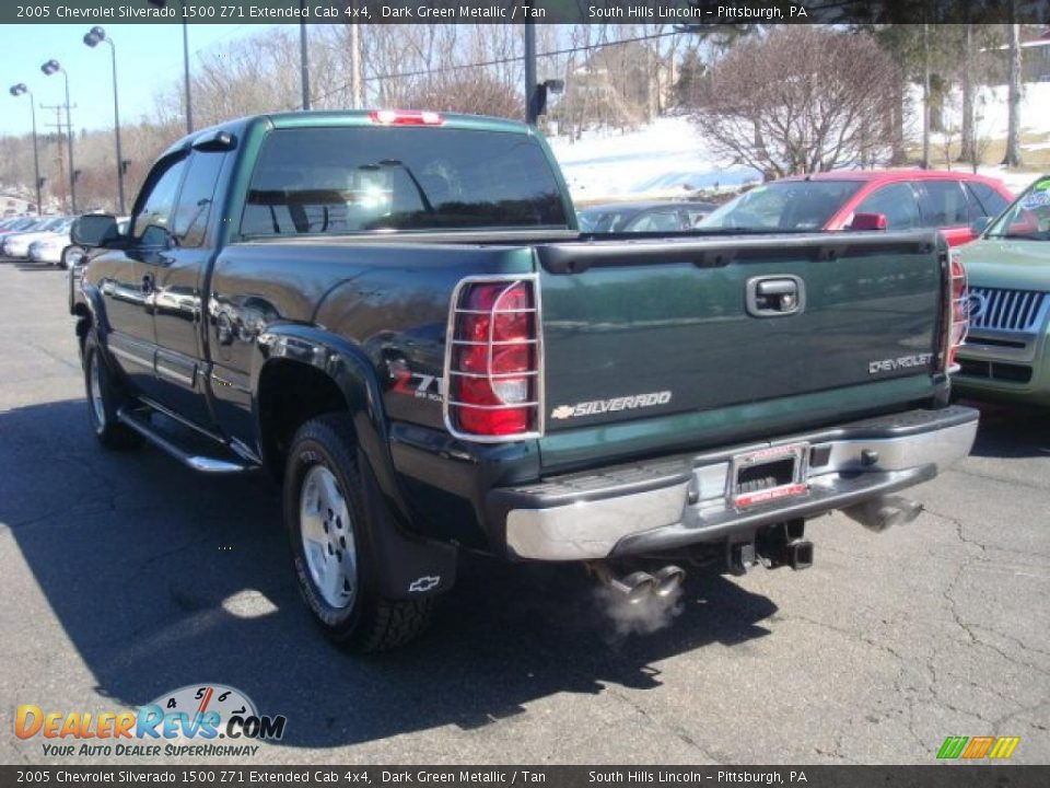 2005 Chevrolet Silverado 1500 Z71 Extended Cab 4x4 Dark Green Metallic / Tan Photo #2