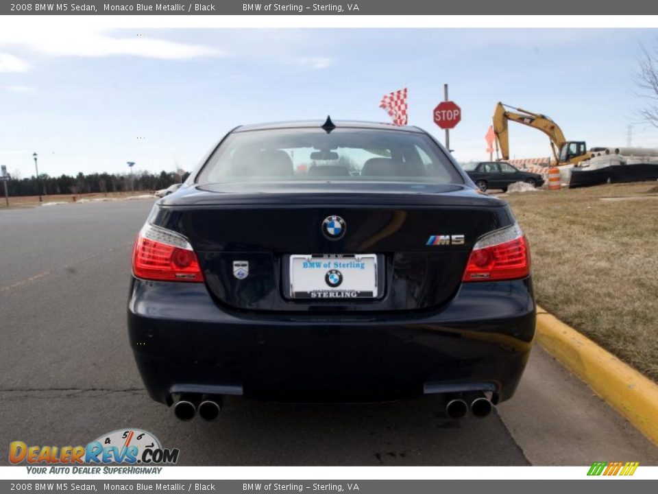 2008 BMW M5 Sedan Monaco Blue Metallic / Black Photo #5