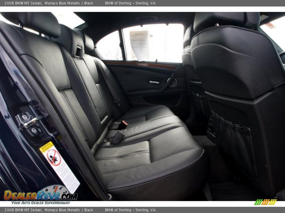 2008 BMW M5 Sedan Monaco Blue Metallic / Black Photo #11