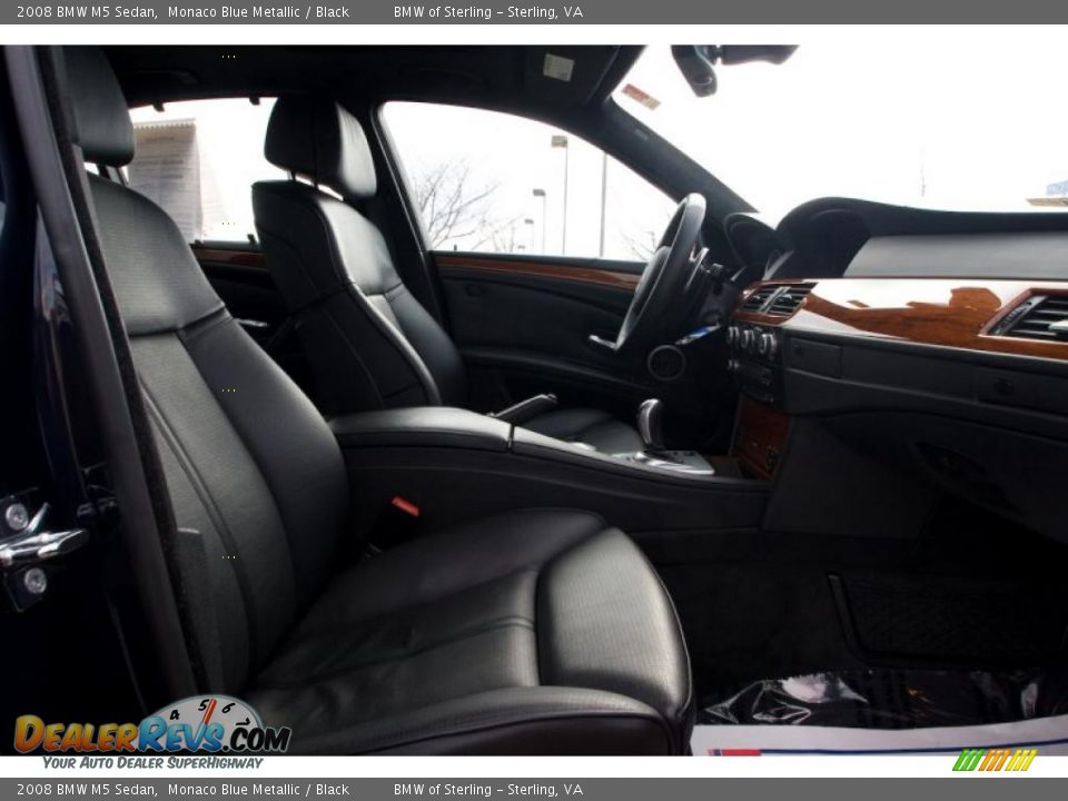 2008 BMW M5 Sedan Monaco Blue Metallic / Black Photo #12